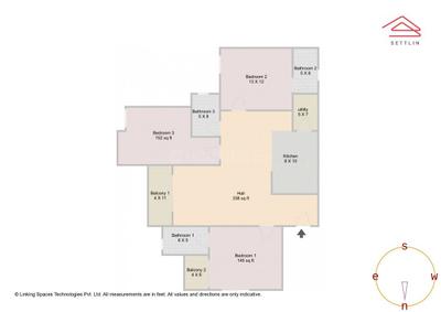 Image of 1678 Sq.ft 3 BHK Apartment / Flat for sale in Rohan Ekanta by Rohan Builders (I) Pvt Ltd, Varthur, Bengaluru for Rs. 21100000