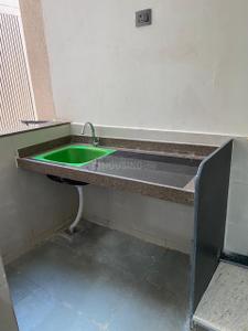 Kitchen Image of 1300 Sq.ft 3 BHK Apartment / Flat for rent in Radhe Infinity, Kudasan Gandhinagar for Rs. 42000