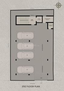 Floor Plan Image of 1986 Sq.ft 3 BHK Apartment / Flat for sale in Thiruvanmiyur Chennai for Rs. 35700000