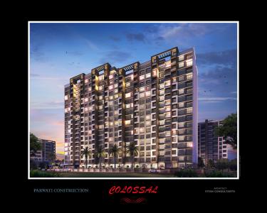 Image of 680 Sq.ft 1 BHK Apartment / Flat for sale in Parwati Colossal, Kalyan East, Kalyan for Rs. 3800000