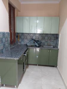 Kitchen Image of 550 Sq.ft 1 BHK Builder Floor for rent in Sector 122 Noida for Rs. 20000