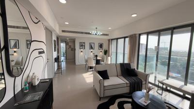 Living Room Image of 1400 Sq.ft 3 BHK Apartment / Flat for sale in Khar Danda Mumbai for Rs. 96800000