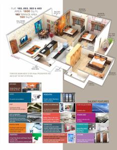 Image of 1800 Sq.ft 3 BHK Apartment / Flat for sale in Khamla, Nagpur for Rs. 15000000