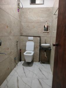 Bathroom Image of 1000 Sq.ft 1 RK Builder Floor for rent in Mahalakshmi Nagar Indore for Rs. 14000