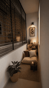 Balcony Image of 1500 Sq.ft 3 BHK Apartment / Flat for rent in Lotus Petals by Lotus Developers, Gottigere Bengaluru for Rs. 30000