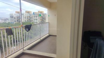 Balcony Image of 600 Sq.ft 1 BHK Apartment / Flat for rent in Sharada Myria B And C Building, Dhayari Pune for Rs. 14000