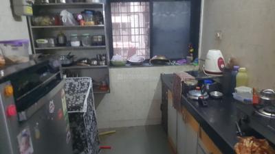 Kitchen Image of 600 Sq.ft 1 BHK Apartment / Flat for rent in Kopar Khairane Navi Mumbai for Rs. 28000