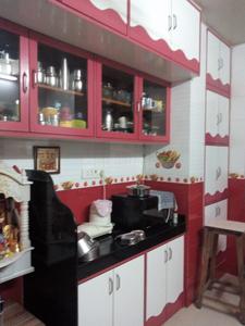 Kitchen Image of 600 Sq.ft 1 BHK Apartment / Flat for rent in Vedant Complex CHS, Thane West Thane for Rs. 26000