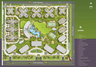 Image of 1200 Sq.ft 2 BHK Apartment / Flat for sale in Rishita Mulberry Heights Phase 3, Sushant Golf City, Lucknow for Rs. 16100000