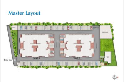 Image of 625 Sq.ft 1 BHK Apartment / Flat for sale in Ganraj Ganga Vasant, Handewadi, Pune for Rs. 3200000