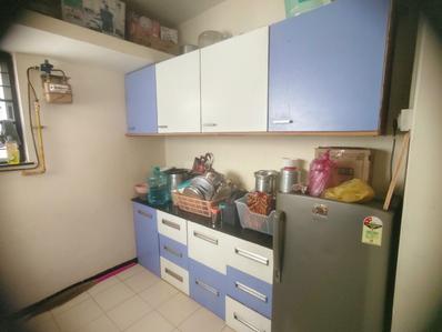Kitchen Image of 610 Sq.ft 1 BHK Apartment / Flat for rent in Paranjape Ojas, Pashan Pune for Rs. 30000