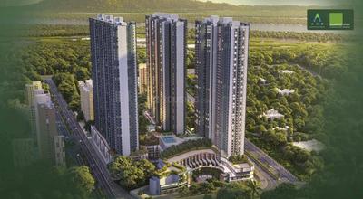 Image of 1000 Sq.ft 2 BHK Apartment / Flat for sale in Kasarvadavali, Thane for Rs. 8900000
