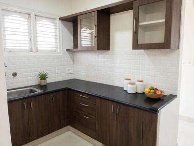 Kitchen Image of 550 Sq.ft 1 BHK Builder Floor for rent in Halasuru Bengaluru for Rs. 27500