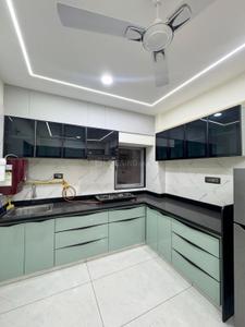 Kitchen Image of 3900 Sq.ft 4 BHK Apartment / Flat for rent in Orbit Radian Residence, Sargasan Gandhinagar for Rs. 44000