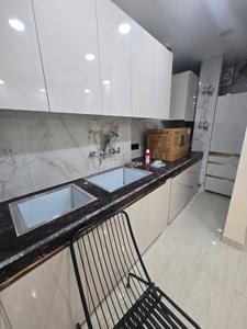 Kitchen Image of 550 Sq.ft 1 BHK Independent House for rent in Lajpat Nagar New Delhi for Rs. 23000