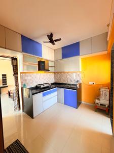 Kitchen Image of 650 Sq.ft 1 BHK Apartment / Flat for rent in Ajmera Exotica, Wagholi Pune for Rs. 21000