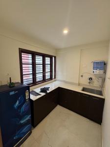 Kitchen Image of 950 Sq.ft 1 BHK Apartment / Flat for rent in Mahalakshmi Nagar Indore for Rs. 17000