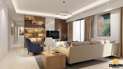 Living Room Image of 980 Sq.ft 3 BHK Apartment / Flat for sale in Adani Ten BKC, Bandra East Mumbai for Rs. 64400000