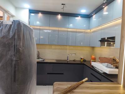 Kitchen Image of 2400 Sq.ft 4 BHK Apartment / Flat for rent in Rishita Manhattan, Gomti Nagar Lucknow for Rs. 52000