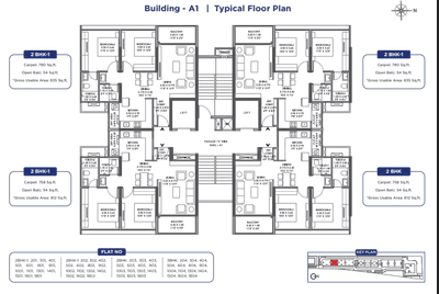 Image of 1640 Sq.ft 3 BHK Apartment / Flat for sale in Meridian, Balewadi, Pune for Rs. 16300000