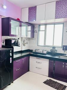 Kitchen Image of 750 Sq.ft 2 BHK Apartment / Flat for rent in Shiv Divine Dew, Rahatani Pune for Rs. 27000