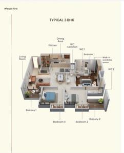 Image of 950 Sq.ft 2 BHK Apartment / Flat for sale in Topaz Towers, Charholi Budruk, Pune for Rs. 6500000