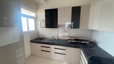 Kitchen Image of 950 Sq.ft 2 BHK Apartment / Flat for rent in Ashar Arize, Kalwa Thane for Rs. 40000