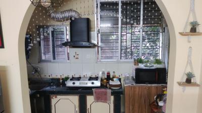 Kitchen Image of 830 Sq.ft 2 BHK Apartment / Flat for sale in Baguiati Kolkata for Rs. 3800000
