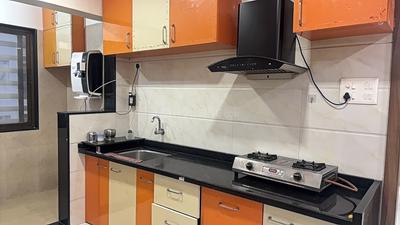 Kitchen Image of 1500 Sq.ft 3 BHK Apartment / Flat for rent in Govind Nagar Nashik for Rs. 28000
