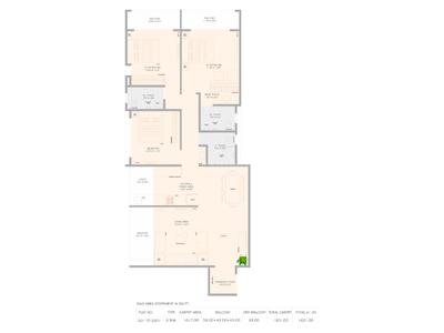 Image of 1100 Sq.ft 2 BHK Apartment / Flat for sale in Ravi Adara, Kondhwa, Pune for Rs. 6888000