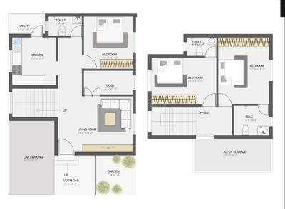 Floor Plan Image of 1500 Sq.ft 3 BHK Independent House for sale in Thiruvidandhai Chennai for Rs. 8000000