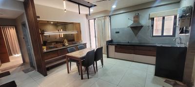 Kitchen Image of 1400 Sq.ft 3 BHK Apartment / Flat for rent in Karelibagh Vadodara for Rs. 20000