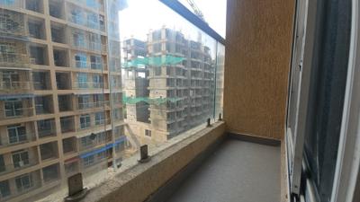 Balcony Image of 610 Sq.ft 2 BHK Apartment / Flat for rent in Bhaveshwar Aqua, Kalamboli Navi Mumbai for Rs. 25000