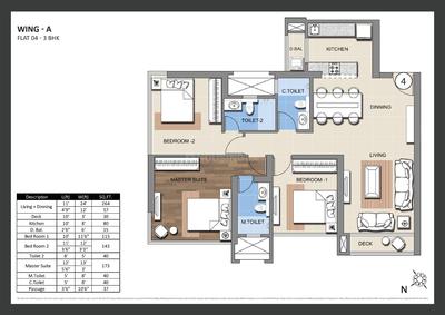 Image of 585 Sq.ft 2 BHK Apartment / Flat for sale in Sheth Montana Phase 4, Mulund West, Mumbai for Rs. 10900000