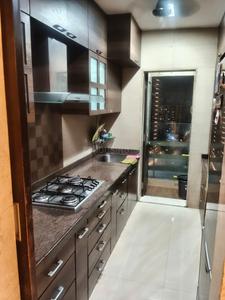 Kitchen Image of 1550 Sq.ft 3 BHK Apartment / Flat for rent in Samarth Aangan, Andheri West Mumbai for Rs. 140000