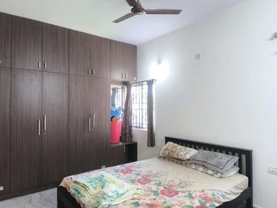 Bedroom Image of 1500 Sq.ft 2 BHK Builder Floor for rent in SMV Layout Bengaluru for Rs. 22000
