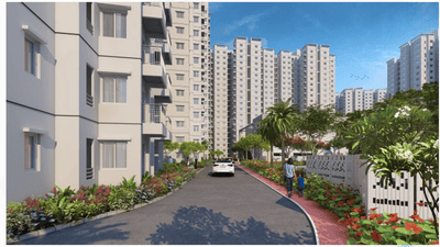 Image of 800 Sq.ft 2 BHK Apartment / Flat for sale in Shriram 122 West, Mangadu, Chennai for Rs. 6500000