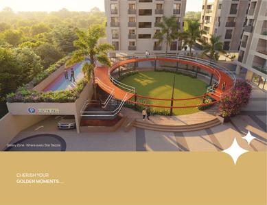 Balcony Image of 1935 Sq.ft 3 BHK Apartment / Flat for sale in Stellavia, Vaishno Devi Circle Ahmedabad for Rs. 7740000