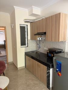 Kitchen Image of 1100 Sq.ft 1 BHK Builder Floor for rent in Sector 51 Gurgaon for Rs. 27000