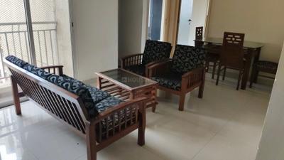 Living Room Image of 950 Sq.ft 2 BHK Apartment / Flat for rent in Bharat Ecovistas, Shilphata Thane for Rs. 25000