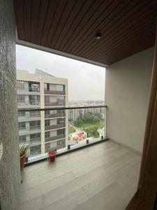 Balcony Image of 1500 Sq.ft 3 BHK Apartment / Flat for rent in Satyamev Serene, Gota Ahmedabad for Rs. 42000