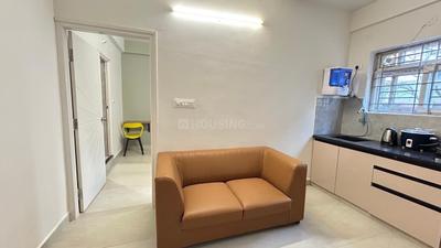 Living Room Image of 550 Sq.ft 1 BHK Apartment / Flat for rent in Mahadevapura Bengaluru for Rs. 28000
