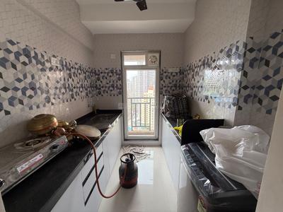 Kitchen Image of 600 Sq.ft 1 BHK Apartment / Flat for rent in Raunak Bliss, Thane West Thane for Rs. 25000