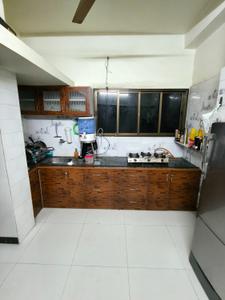 Kitchen Image of 800 Sq.ft 1 BHK Builder Floor for rent in Jivrajpark Ahmedabad for Rs. 18500