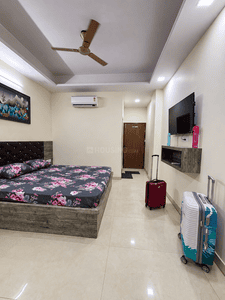 Bedroom Image of 650 Sq.ft 1 RK Apartment / Flat for rent in Malviya Nagar Jaipur for Rs. 14000