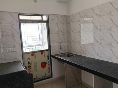 Kitchen Image of 489 Sq.ft 1 BHK Apartment / Flat for rent in Rustagi Aarambha, Titwala Thane for Rs. 7000