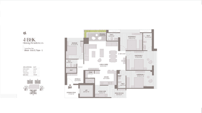 Image of 2238 Sq.ft 4 BHK Apartment / Flat for sale in Anamika High Point, Bodakdev, Ahmedabad for Rs. 37100000