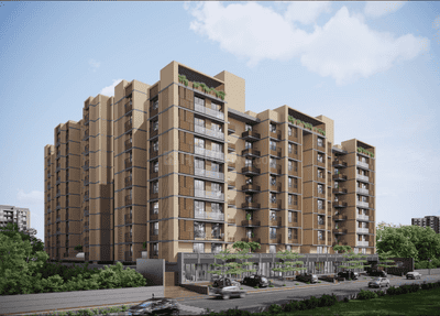 Image of 1845 Sq.ft 3 BHK Apartment / Flat for sale in Mount Brook And Lake, Chharodi, Ahmedabad for Rs. 8600000