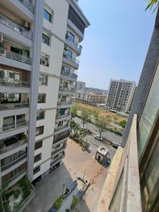 Balcony Image of 2200 Sq.ft 3 BHK Apartment / Flat for rent in Samarth Developers Surat Samarth Enclave, Vesu Surat for Rs. 55000