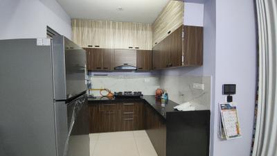 Kitchen Image of 1500 Sq.ft 3 BHK Apartment / Flat for rent in Adani Amogha, Shantigram Ahmedabad for Rs. 45000